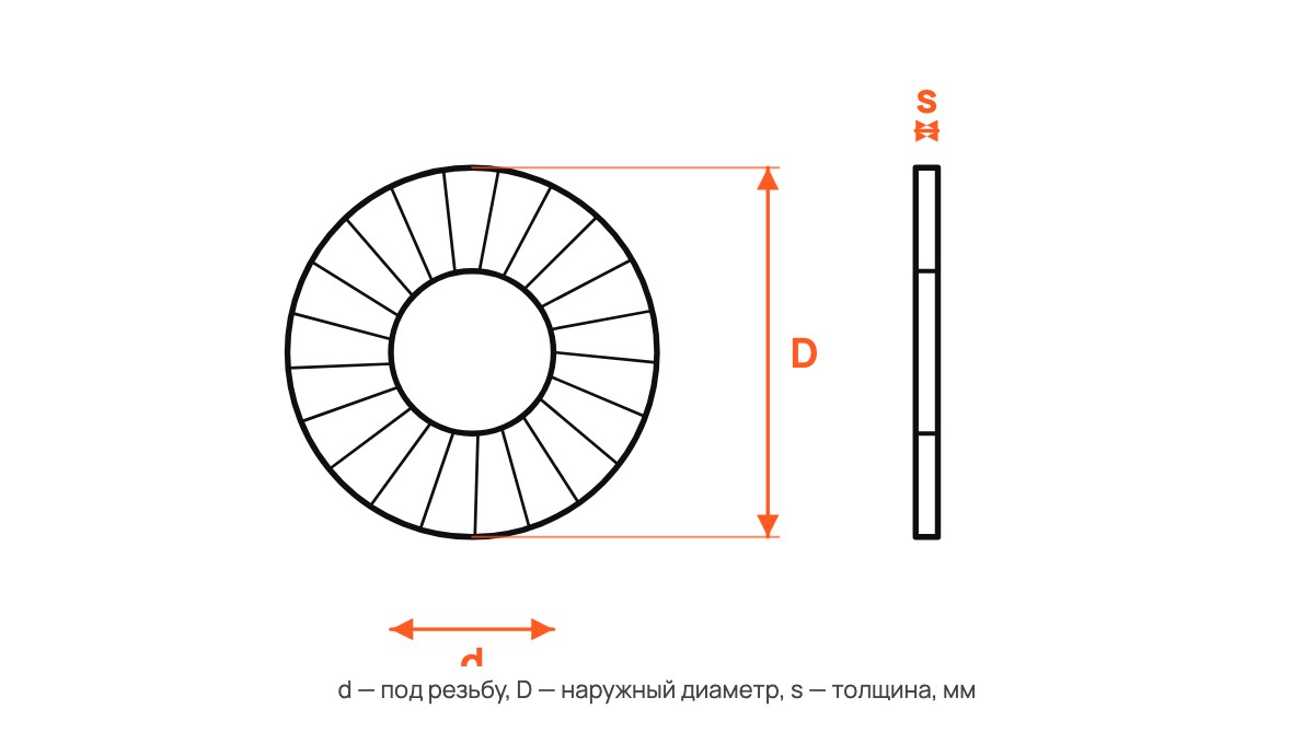 Шайба DIN 6798